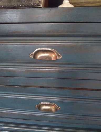 Vista 5 de WEICHUAN 20 tiradores de bronce antiguo para cajones de hierro – Armarios de cocina vintage, muebles, armario, medicina, tirador