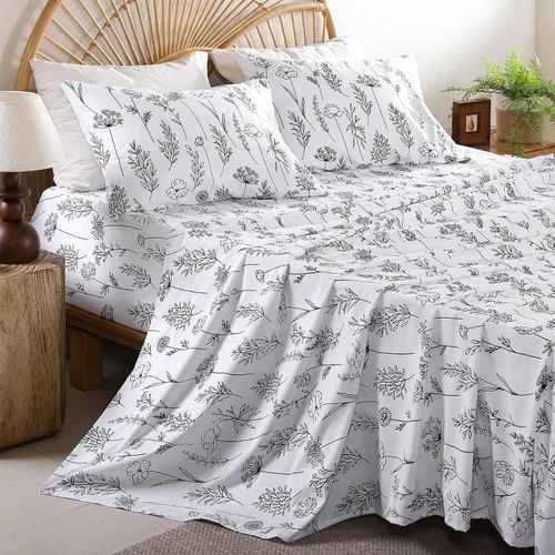 Vista 34 de Whitney Home Textile Juego de Sábanas Twin, Sábanas de Cama de Microfibra Suave de Hotel Tamaño Twin, Bolsillo Extra Profundo, Juego de Sábanas