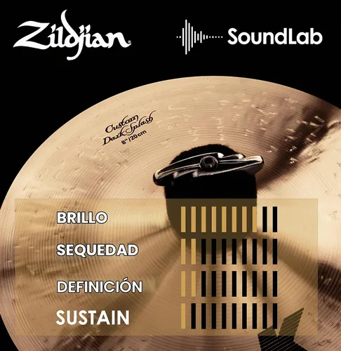 Vista 5 de Zildjian K0930 8" K Platillo de chapoteo oscuro personalizado