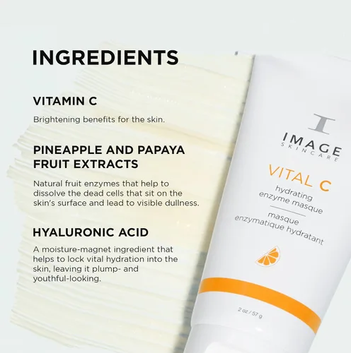Vista 4 de Imagen mascarilla facial hidratante de vitamina C de 2 onzas
