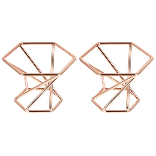 Vista 10 de SOLUSTRE Soporte elegante para esponja de maquillaje, 2 unidades, de acero inoxidable, diseño elegante para secado rápido, fácil acceso, para Dorado