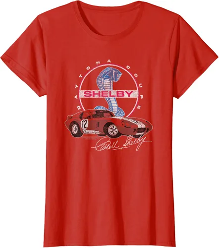Vista 12 de Carroll Shelby Daytona Coupe Circle Logo Camiseta, Gris