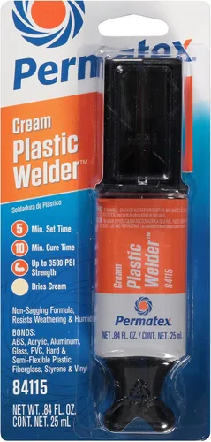Vista 5 de Permatex 84115-12PK PermaPoxy soldadura de plástico de 5 minutos, 0.84 onzas, Negro