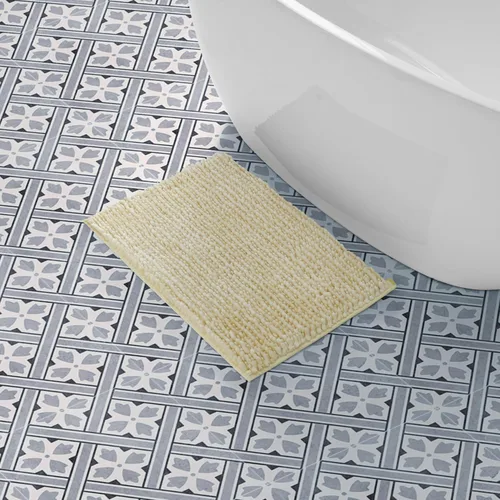 Vista 29 de Laura Ashley - Juego de 2 tapetes de baño de chenilla suave, 20 x 34 pulgadas, color azul