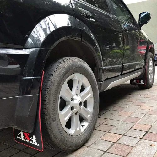 Vista 3 de LLJSTAT Mania - Aletas de barro para automóvil, ajuste universal, protectores contra salpicaduras de goma, protector de lodo universal, SUV