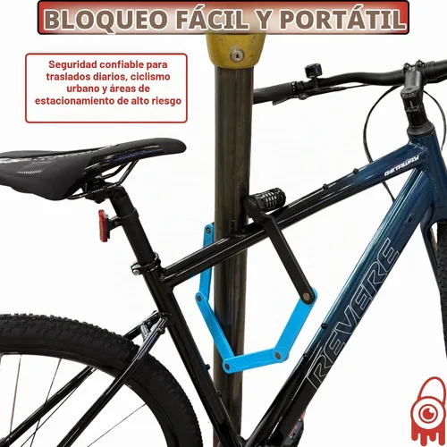 Vista 6 de Monster - Candado plegable para bicicleta, acero endurecido antirrobo, resistente al óxido, plegable, compacto, de alta seguridad, para bicicleta
