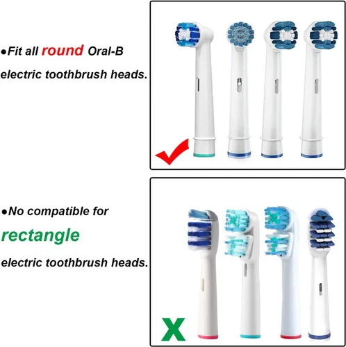 Vista 3 de Cubierta de cepillo de dientes para cepillo de dientes eléctrico Oral-b Cabezales de repuesto para cepillos de dientes de viaje, cubierta