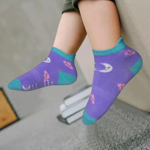 Vista 4 de 12 pares de calcetines antideslizantes para niños de 1-33-55-7 años