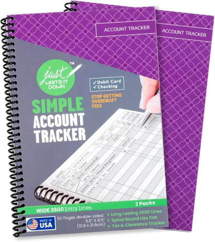 Vista 16 de The Superior Register Cuaderno para el registro de cheques y tarjetas de débito, sencillo cuaderno de control de cuentas y contabilidad financiera