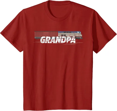 Vista 86 de RC Model Train Shirt Grandpa Train Boxcar HO Scale T-Shirt Negro