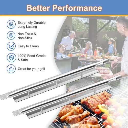 Vista 5 de Recambio de tubo para quemadores de parrilla para horno Viking 316-911, VGBQ 30 en serie T, VGBQ 41 en serie T y otros modelos de parrillas de gas