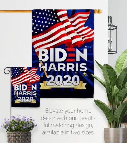Vista 8 de Biden Harris Flag Vote President 2020 - Juego de banderas para casa de jardín, demócrata patriótico, republicano, fiesta de té, bandera