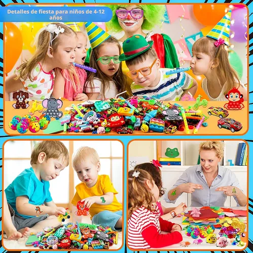 Vista 6 de KissFuture 1000 piezas de recuerdos de fiesta para niños, juguetes sensoriales a granel, caja del tesoro de premios para aula, regalos