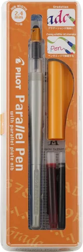 Vista 9 de Pilot Parallel 4 Nib - Juego de plumas de caligrafía, puntas de 1.5 mm, 2.4 mm, 3.8 mm y 6.0 mm, incluye 4 cartuchos de tinta negra y 4 cartuchos