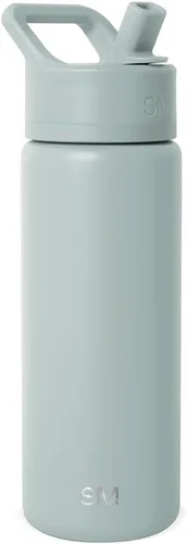 Vista 108 de Simple Modern botella de agua con tapa con pajita, termo de acero inoxidable con aislamiento al vacío, reutilizable, sin BPA, sin fugas