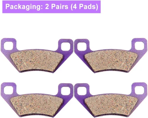 Vista 6 de ECCPP Pastillas de freno para pastillas de freno delanteras 2004-2012 Arctic Cat, KYMCO 2010-2012, FA395 Carbon Fiber Front Braking Kits