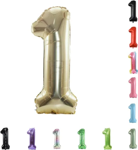 Vista 79 de Globo grande de helio con números 0-9 de 40 pulgadas para cumpleaños, bodas y fiestas (rojo, 9)