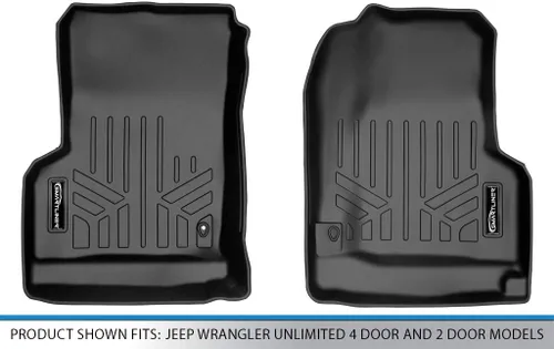 Vista 4 de MAXLINER Juego de alfombrillas de primera fila para Jeep Wrangler 1997-2006