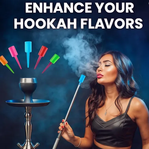 Vista 4 de Tanya Hookah Lolly Pop Candy Tips Super Masculino Plástico Dissposiable Cachimba Colorfull Tips 10PK