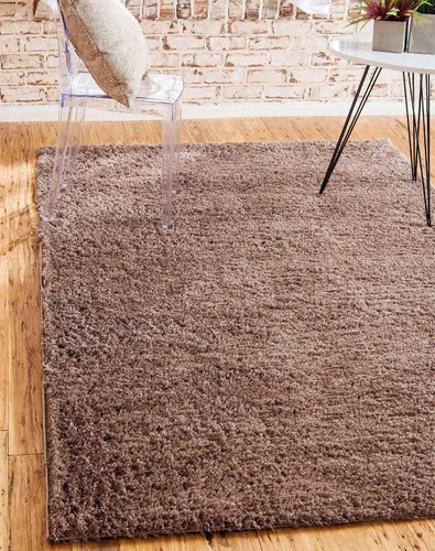 Vista 13 de Unique Loom Studio Colección Solid Shag - Alfombra Urbana Moderna Super Suave y de Felpa
