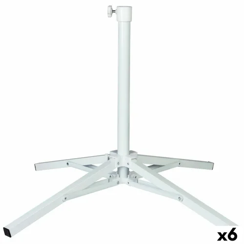Vista 4 de Base para Sombrilla Aktive Blanco Metal 65 x 60,5 x 65 cm (6 Unidades)