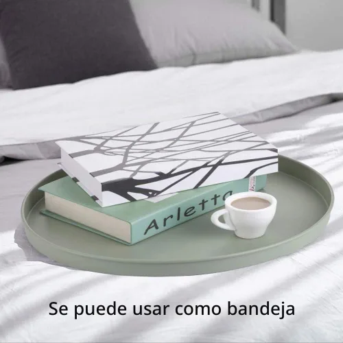 Vista 6 de EKNITEY - Mesa auxiliar pequeña de metal, mesa lateral impermeable para sofá pequeño, mesas de café para dormitorio, interior y exterior, con verde