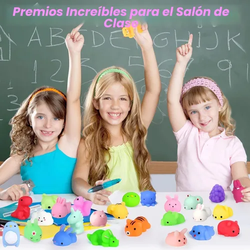 Vista 8 de Recuerdos de fiesta, 130 juguetes esponjosos: Kawaii Squishies Fidget Toys Caja del tesoro juguete para premios de aula, estudiantes, suministros