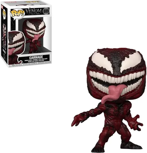 Vista 2 de POP Marvel: Venom 2 Let There Be Carnage - Figura de vinilo de Funko Carnage [Cletus Kasady] (paquete con funda protectora de caja compatible)