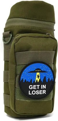 Vista 8 de Alien UFO Enthusiast PVC Hook and Loop Patch - Paquete de 2 parches tácticos