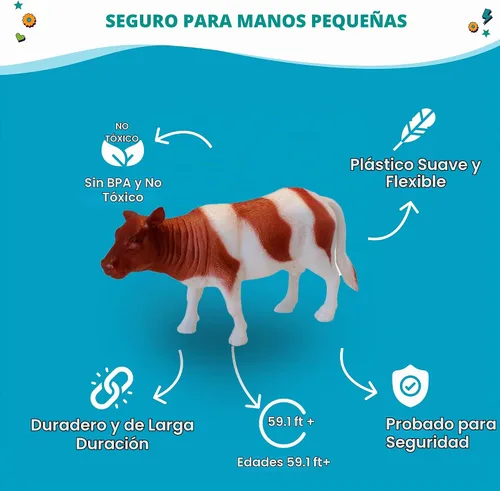 Vista 2 de Get Ready Kids Juego de animales de granja, multicolor, 5 a 6 pulgadas (870)