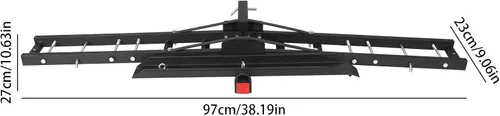Vista 2 de Adjustable Road Bike Storage Bracket Anti Tilt Auto Trailer Holder Rust Proof for SUVs Cars Trucks