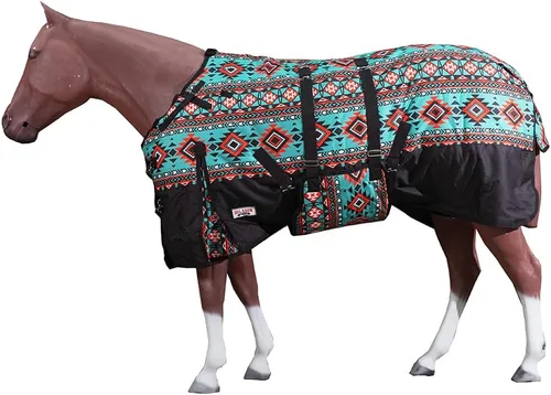 Vista 33 de HILASON Manta de Caballo de Poly Impermeable de Invierno 1200D con Envolvente de Vientre Mantas de Exterior para Caballos Vino
