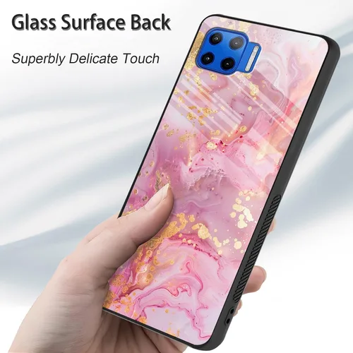 Vista 235 de Funda para Motorola Moto Edge 2022, cubierta trasera de vidrio templado con protector de pantalla, funda protectora a prueba de golpes para Motorola