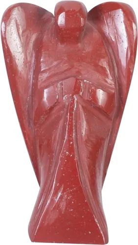 Vista 19 de Crocon Figura curativa de ángel de bolsillo de siete chakras, cristales de ángel de la guarda tallados a mano para energía positiva, mini estatua