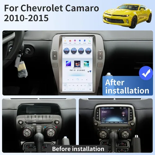 Vista 2 de XUENAV Pantalla táctil coche Radio para Chevrolet Camaro 2010 2011 2012 2013 2014 2015 reemplazo coche estéreo actualización GPS navegación