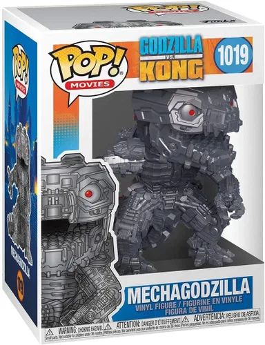 Vista 3 de Mechagodzilla Pop #1019 Pop Movies Godzilla vs Kong - Figura de vinilo (con protector EcoTek para proteger la caja de exhibición)