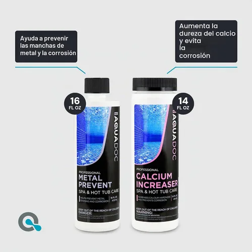 Vista 3 de Aquadoc Kit de iniciación de bromo para bañera de hidromasaje para spas, kit completo de mantenimiento de spa con tabletas de bromo y kit completo