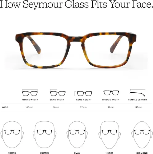 Vista 4 de eyebobs - Seymour Glass Gafas de lectura prémium para hombre Marco rectangular para caras anchas Disponible en 0.0x - 4.0x