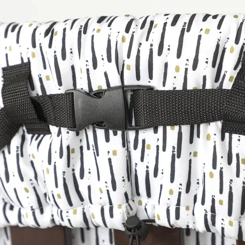 Vista 9 de Nuby On The Go Silla de viaje portátil para bebés y niños pequeños, correas ajustables de seguridad de 5 puntos, más de 6 meses, se pliega en una