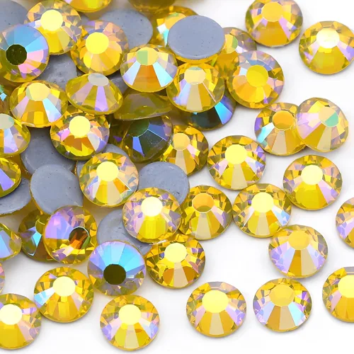 Vista 39 de Jollin Hot Fix - Diamantes de imitación de cristal con parte trasera plana, gemas de diamantes de imitación de 0.079 pulgadas