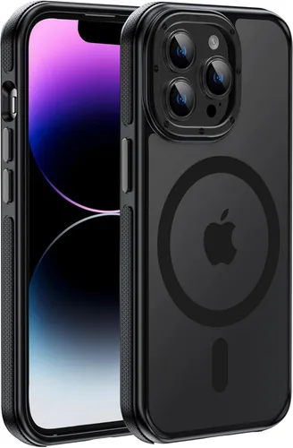 Vista 17 de Funda magnética fuerte para iPhone 13 Pro [protección de grado militar de 10 pies] compatible con MagSafe a prueba de golpes, funda delgada de 6.1