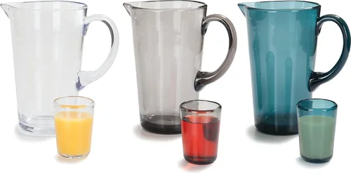 Vista 7 de Carlisle FoodService Products Mingle - Jarra con aspecto de vidrio para servir bebidas, 74 onzas, 1 unidad, transparente