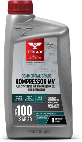 Vista 9 de TRIAX Kompressor MV 100 SAE 30, Aceite para Compresor de Aire Completamente Sintético, Multi-Vis Para Rotativo, de Paletas, de Tornillo