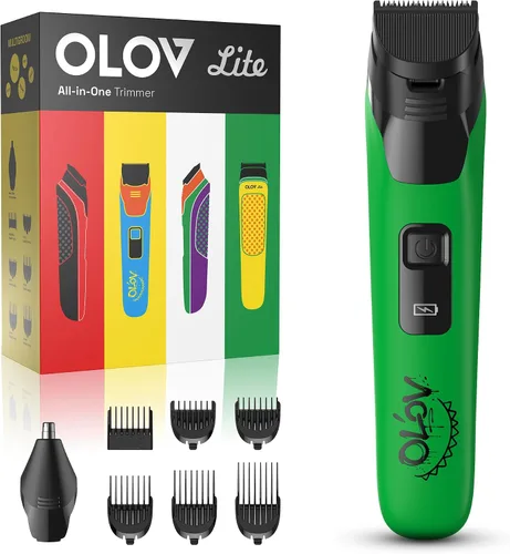 Vista 11 de Recortadora eléctrica de barba para hombres, recortadora de pelo de nariz y maquinilla de afeitar eléctrica para hombres, kit de aseo 10 en 1