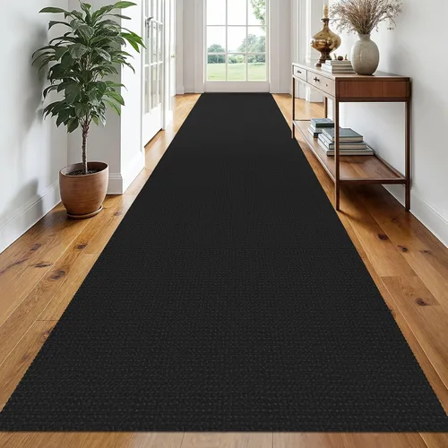 Vista 64 de EARTHALL Alfombra tejida de 2 x 3 pies, lavable para entrada, alfombra trenzada antideslizante, alfombra para puerta interior y exterior, alfombra