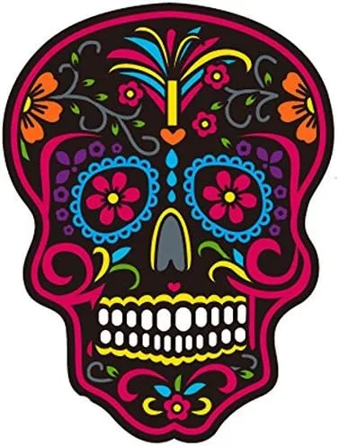 Vista 7 de Dia De Los Muertos - Marcador de pelota de golf y clip para sombrero de rosa roja BandSkull