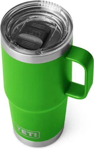 Vista 29 de YETI - Vaso de viaje Rambler de 20 onzas, de acero inoxidable, aislada al vacío con tapa fuerte Stronghold Blanco