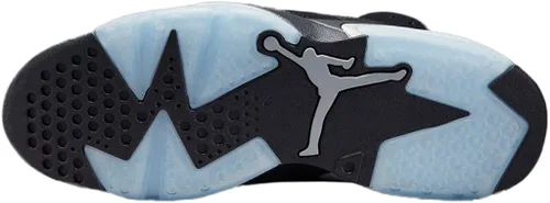 Vista 6 de Jordan 6 Retro Black Chrome BlackMetallic Silver-Black (DX2836 001) para hombre, Azul hielonegro-vela-blanco