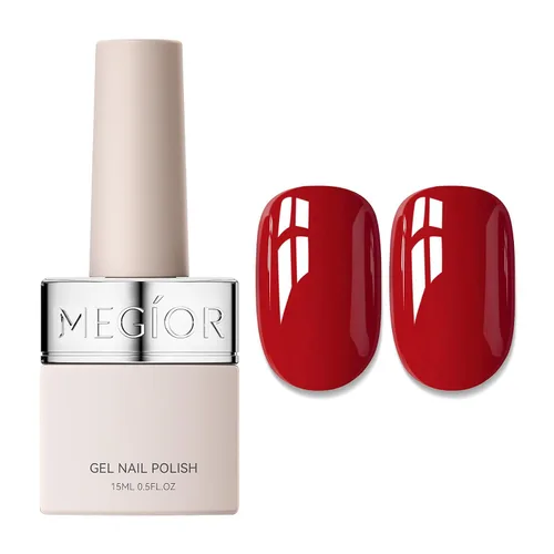 Vista 45 de MEGIOR Esmalte de uñas de gel libre de TPO, 0.5 onzas líquidas, base de gel transparente para remojar la lámpara de uñas LED, capa base de larga