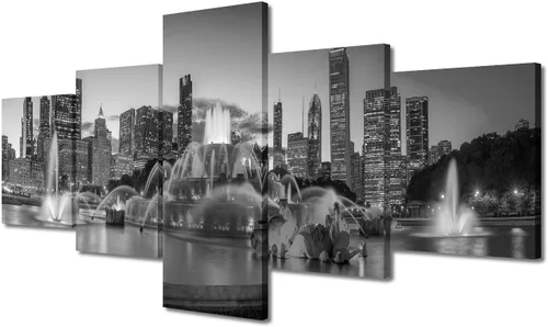 Vista 36 de Impresión fotográfica de paisajes oceánicos en blanco y negro, obra de arte en lienzo de paisaje marino, estirado y enmarcado, lienzo de ojo